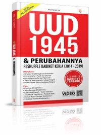 Image of UUD 1945 Dan Perubahannya, Susunan Kabinet Indonesia Maju (2019-2024)